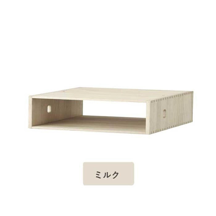 ラック 幅80cm 桐 無垢材 1段 桐シリーズ