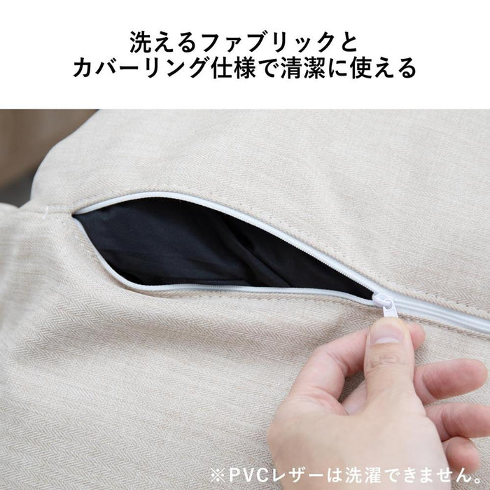 ソファ 1人 幅65cm スチール脚 ファブリック クッション付き