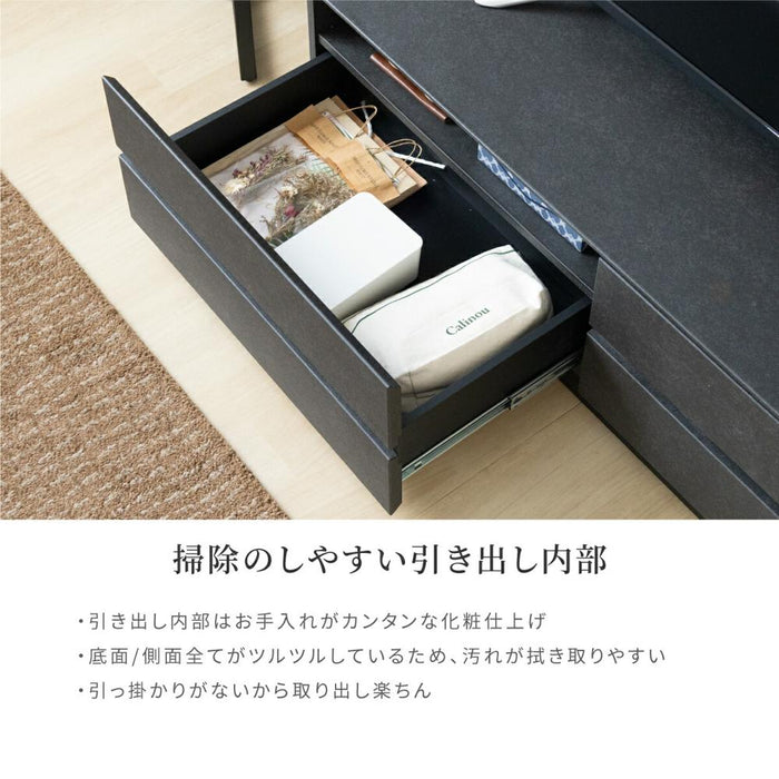 テレビボード 幅120cm 大理石調 セラミック調 高級感