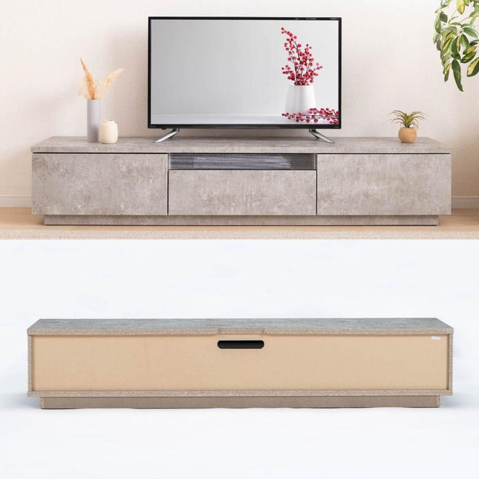 テレビボード 幅180cm セラミック調  高級感 モダン 塩ビシート