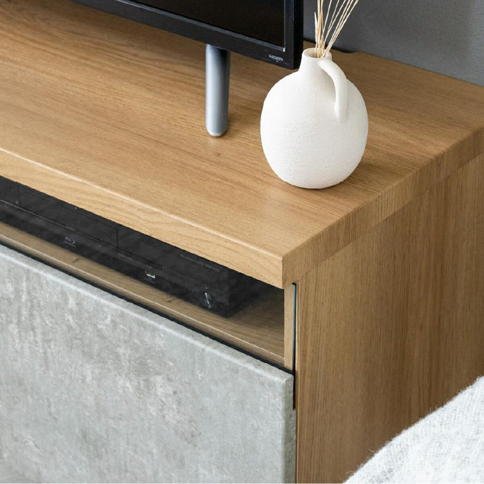 テレビボード 幅90cm コンクリート調 モダン コンパクト