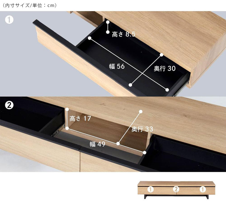 テレビボード 幅180cm フロート調 高級感 モダン 塩ビシート
