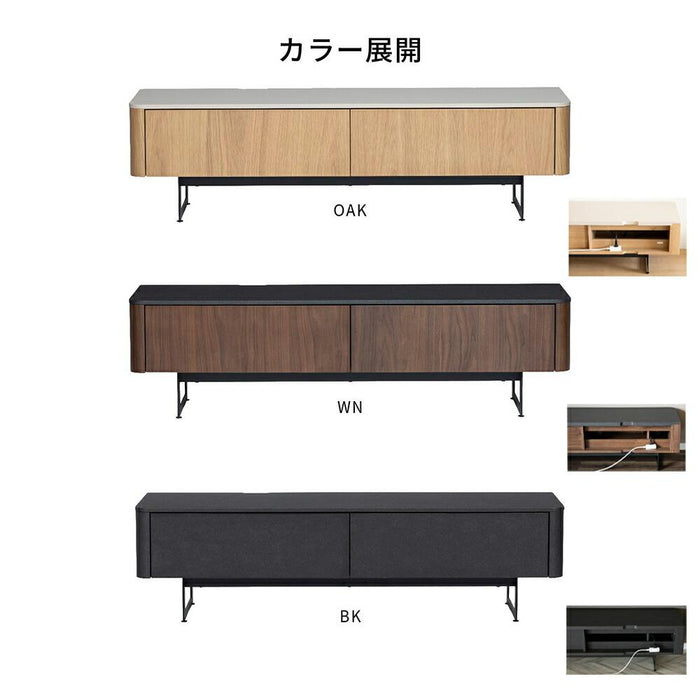 テレビボード 幅140cm セラミック調 木目調 背面収納 背面化粧 モダン 塩ビシート