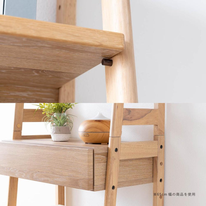 シェルフ 幅85cm オーク調 収納 棚3段 北欧 ナチュラル