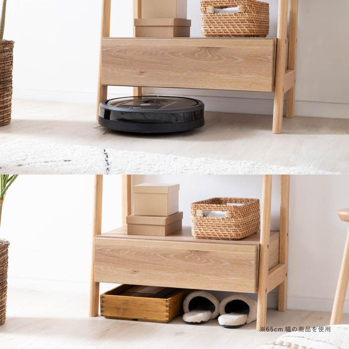 シェルフ 幅85cm オーク調 収納 棚3段 北欧 ナチュラル