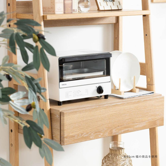 シェルフ 幅85cm オーク調 収納 棚3段 北欧 ナチュラル