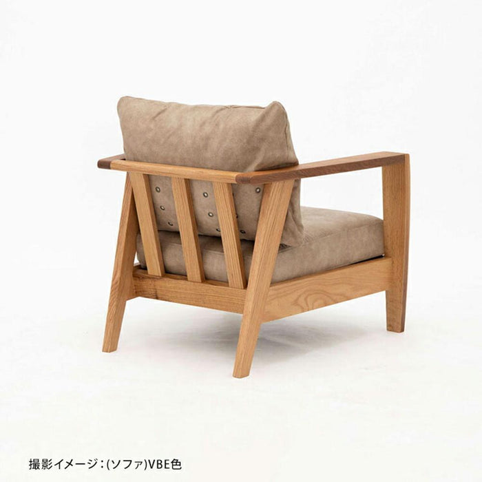 ダイニングチェア 幅76cm レッドオーク 無垢材 レザー調 ファブリック 肘付き
