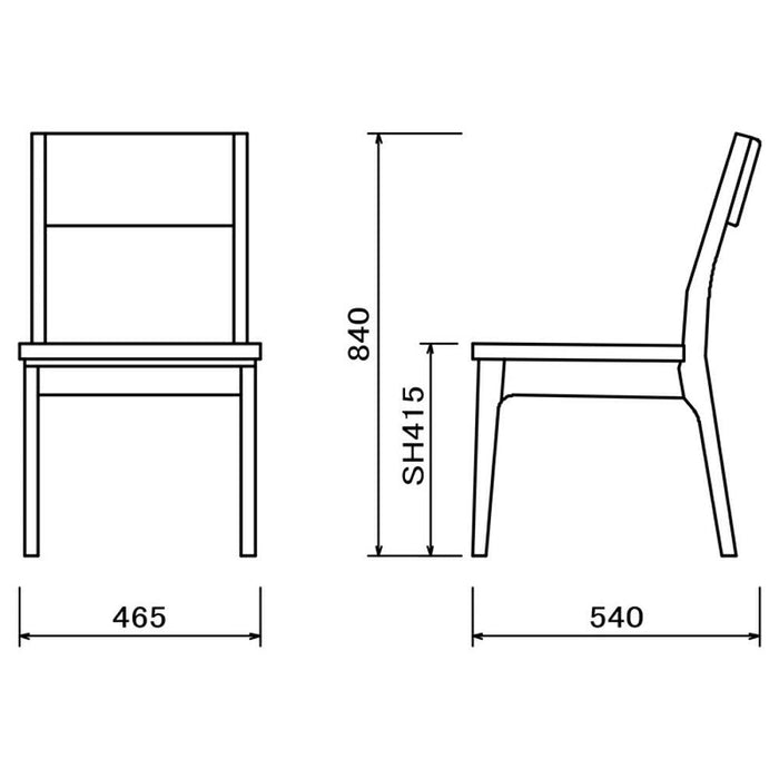 ダイニングセット 135cm 4人 北欧  4点セット ヒノキ 国産 2脚