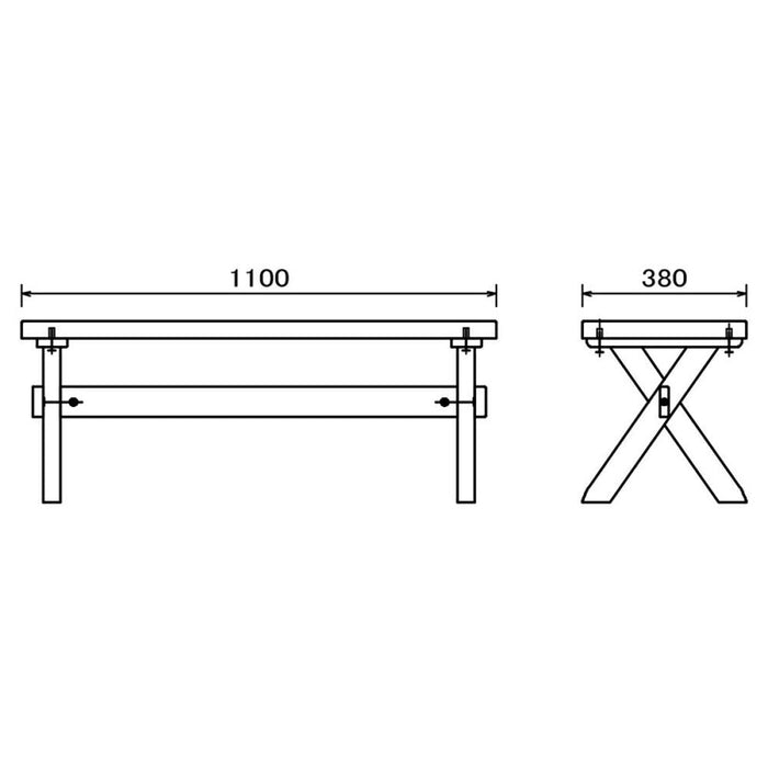 ダイニングセット 135cm 4人 北欧  4点セット ヒノキ 国産 2脚