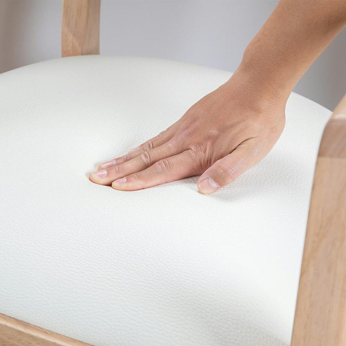 ダイニングセット 4人 北欧 回転チェア 120cm 5点セット 丸型 オーク PVC