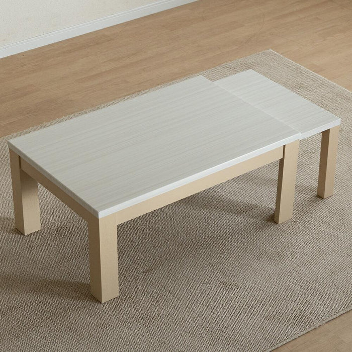 ローテーブル  センター ロータイプ 伸長式テーブル 鏡面 北欧 UV塗装  90cm 150cm