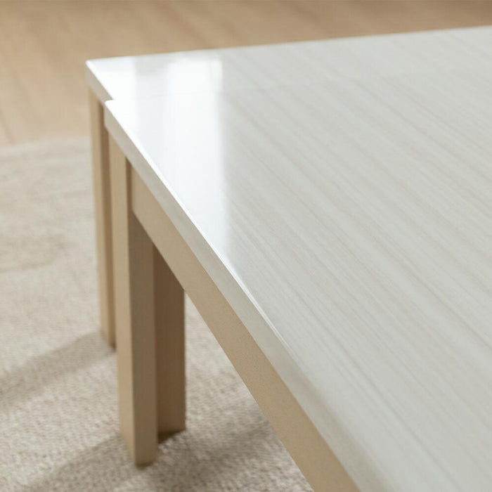 ローテーブル  センター ロータイプ 伸長式テーブル 鏡面 北欧 UV塗装  90cm 150cm