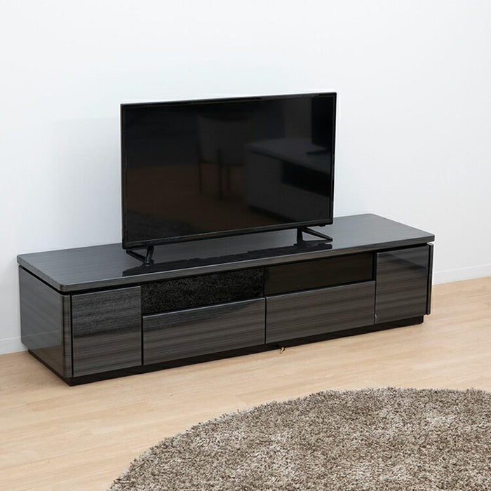 テレビボード  ローボード 160cm 収納 北欧 テレビボード ロータイプ   艶 UV塗装