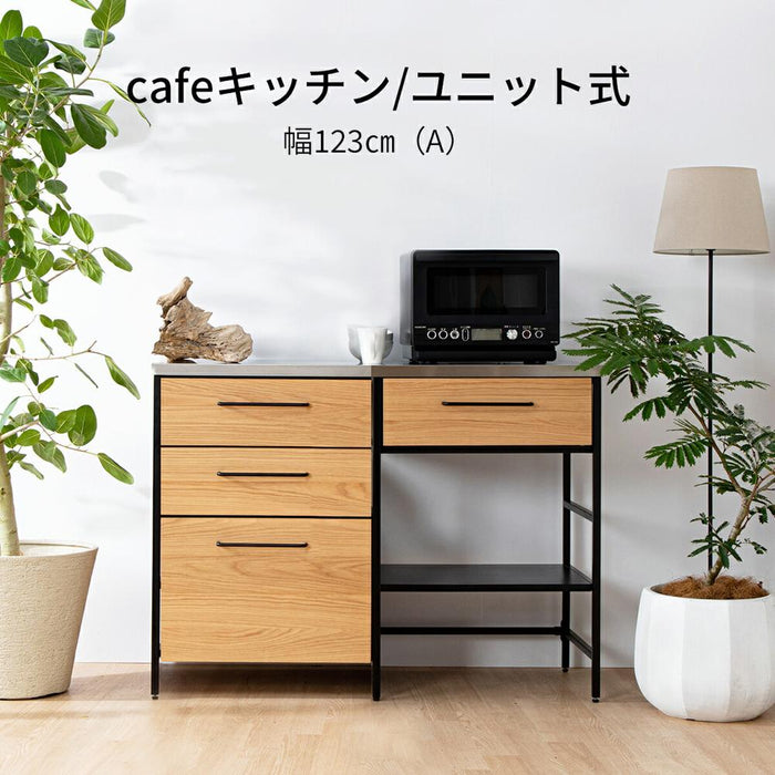 キッチンカウンター ハイタイプ 120cm ステンレス レンジボード カフェ