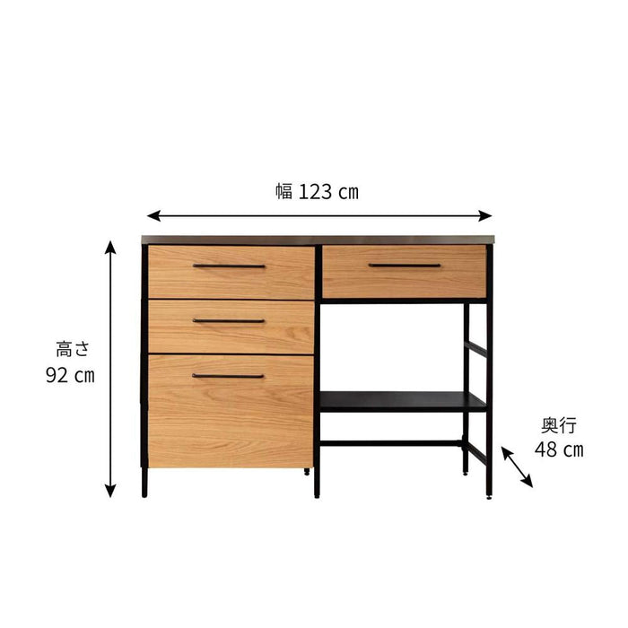キッチンカウンター  ハイタイプ 120cm  ステンレス レンジボード カフェ