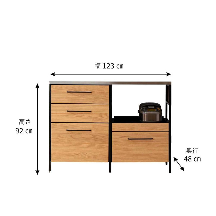 キッチンカウンター  ハイタイプ 120cm   ステンレス レンジボード カフェ