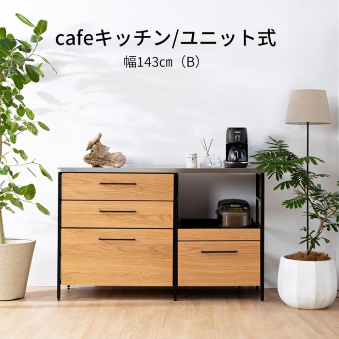 キッチンカウンター ハイタイプ 140cm ステンレス レンジボード カフェ