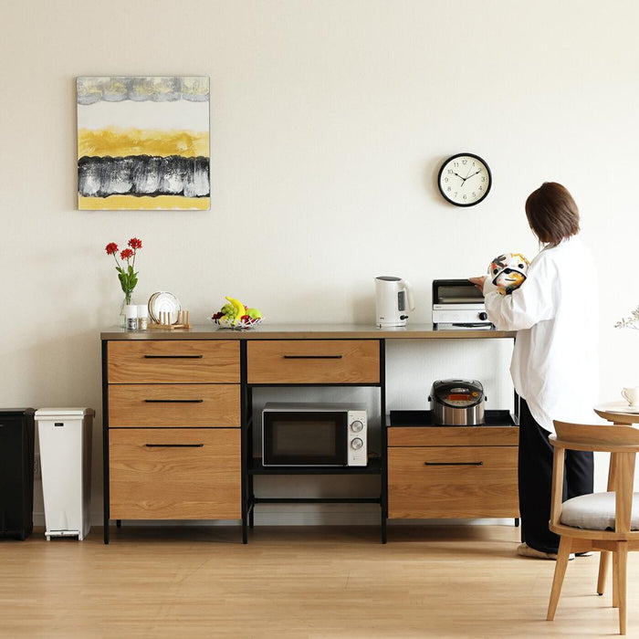キッチンカウンター  180cm  北欧 ステンレス キッチン 収納 カフェ 下収納