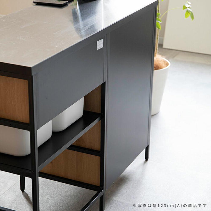 キッチンカウンター  180cm  北欧 ステンレス キッチン 収納 カフェ 下収納