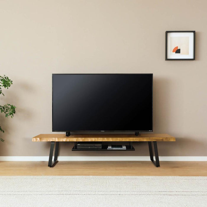 150cmテレビボード    耳  収納   オーク 無垢材 テレビ台