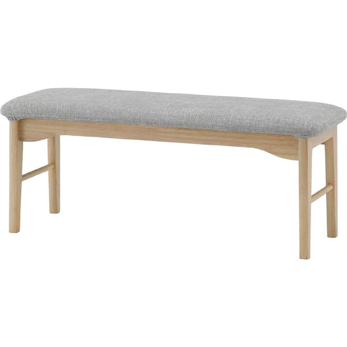 ベンチ ダイニングベンチ  110cm 北欧 ラバーウッド 無垢材 ファブリック    ravi