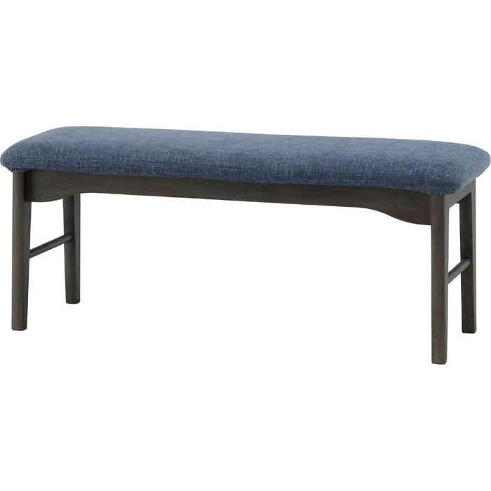 ベンチ ダイニングベンチ  110cm 北欧 ラバーウッド 無垢材 ファブリック    ravi