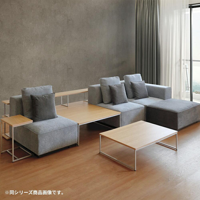 センターテーブル ローテーブル 正方形 95cm  ステンレス 脚 テーブル オーク ウォールナット 北欧