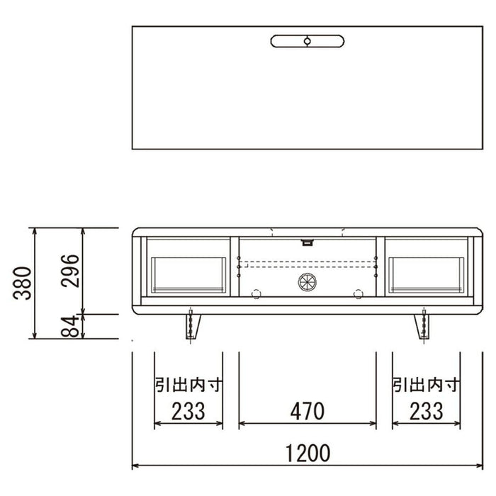 テレビボード ローボード 北欧 120cm テレビ台 ウォールナット タモ材   角丸