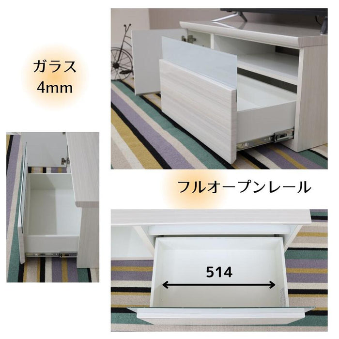 テレビボード  北欧 ローボード テレビボード ロータイプ 収納     ハイグロス 鏡面