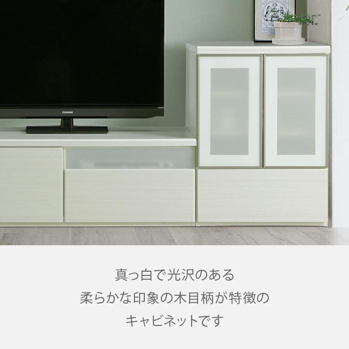 サイドボード 北欧  60cm キャビネット  ハイグロス 鏡面