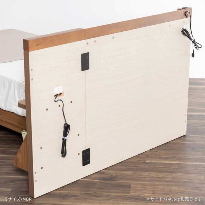 ベッドフレーム シングル すのこ 北欧 ベッド 98cm 宮棚 充電  高級感  フレーム