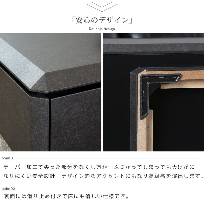 センターテーブル  120cm  セラミック調 北欧 収納 高級感 ローテーブル
