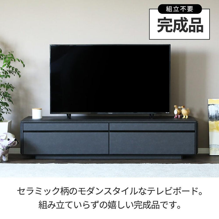 テレビボード   180cm ロータイプ 収納 セラミック調 テレビ台 高級 チェスト スタイリッシュ