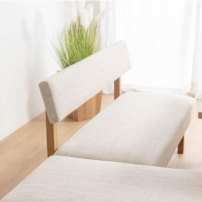 ダイニングセット 4人 北欧 120cm 4人 チェア ベンチ ファブリック