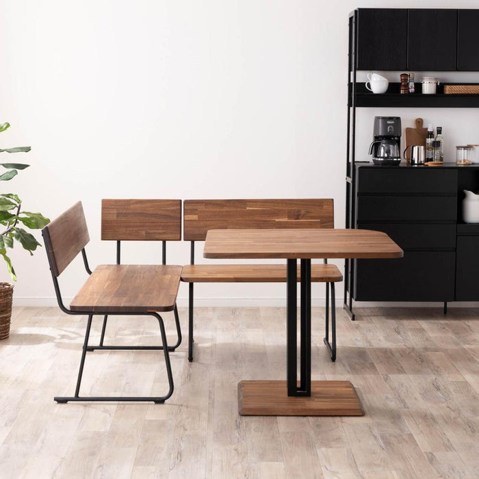 ダイニングセット80cm カフェ アカシア 4点セット 長方形 北欧