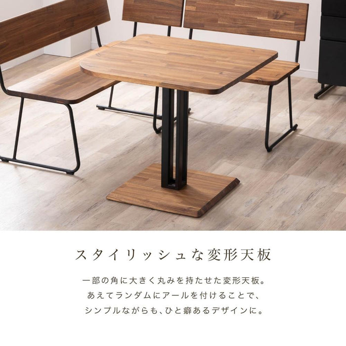 ダイニングセット80cm カフェ アカシア 4点セット 長方形 北欧