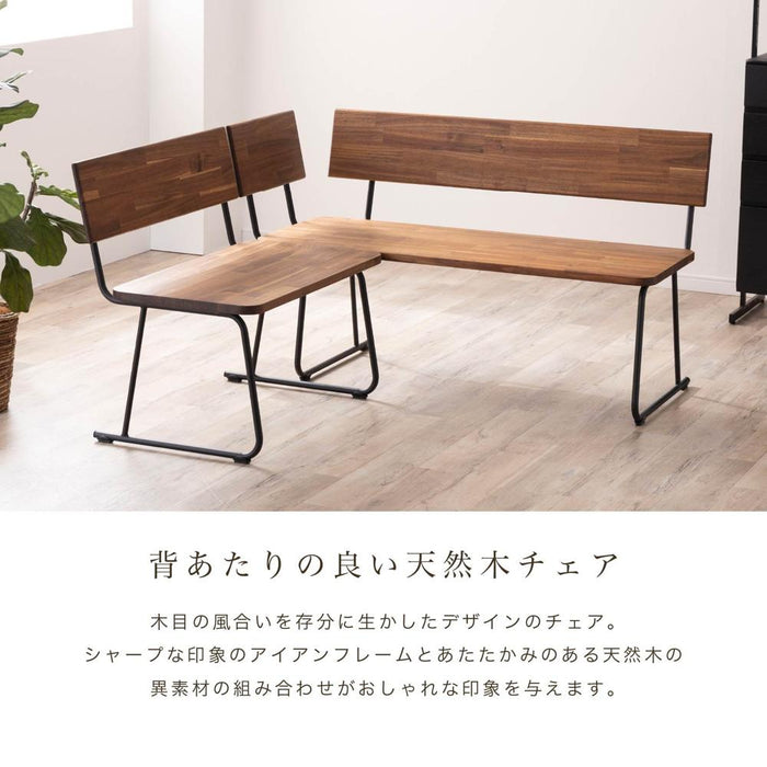ダイニングセット80cm カフェ アカシア 4点セット 長方形 北欧