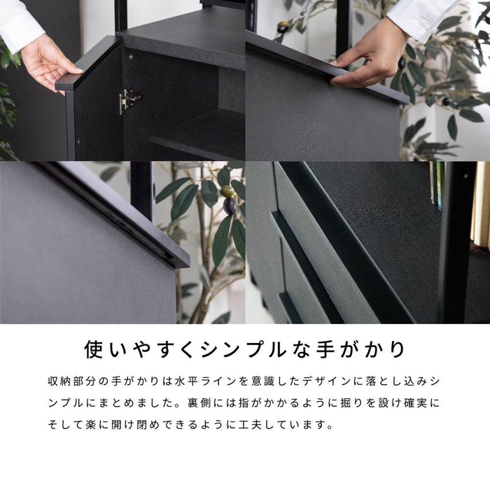 シェルフ オープンシェルフ 80cm  ハイタイプ 収納棚 北欧 収納 セラミック調 オープンラック4段