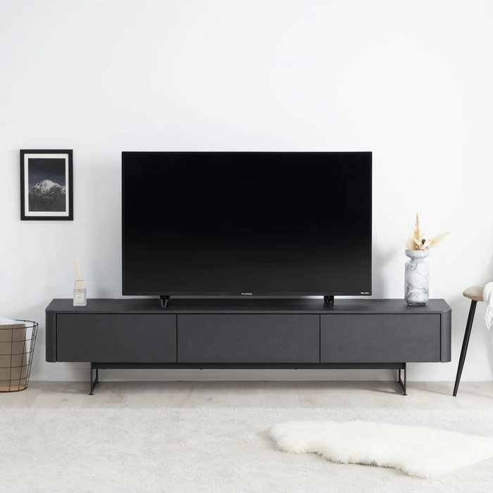 テレビボード 幅180cm セラミック調 木目調 背面収納 背面化粧 モダン 塩ビシート