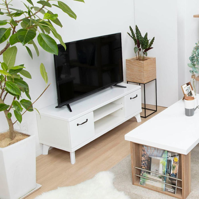 テレビ台 ローボード おしゃれ 収納 100cm 白 木目 おしゃれ 北欧 完成品 ロータイプ 木製 ナチュラル ホワイト 引き出し 木目調 リビングボード アンティーク 取っ手 シンプル 一人暮らし 送料無料