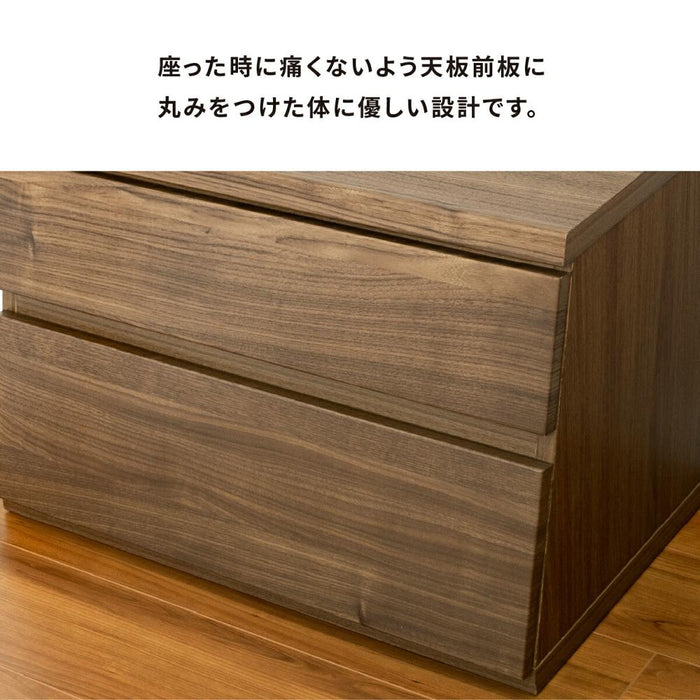 チェスト 100幅 北欧 木製 おしゃれ ローチェスト 2段 完成品 ケース 収納ボックス 引き出し リビング 収納 白 ホワイト 茶 ブラウン シンプル 一人暮らし 寝室 洋服 オーク ウォールナット 送料無料