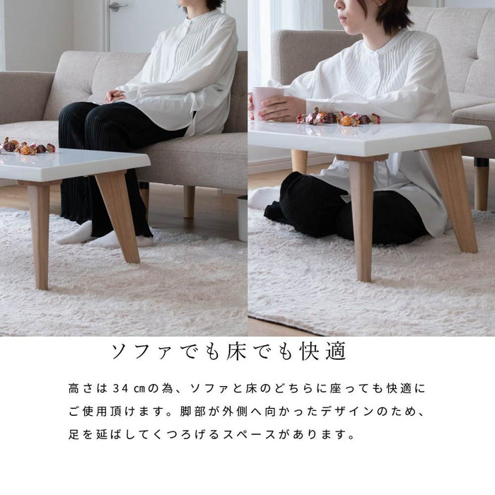 ローテーブル 110幅 北欧 白 センターテーブル おしゃれ 長方形 リビング 光沢 仕上げ UV塗装 木製 ホワイト 白木目 カフェ ロータイプ かわいい シンプル パソコンデスク コーヒー 在宅 送料無料