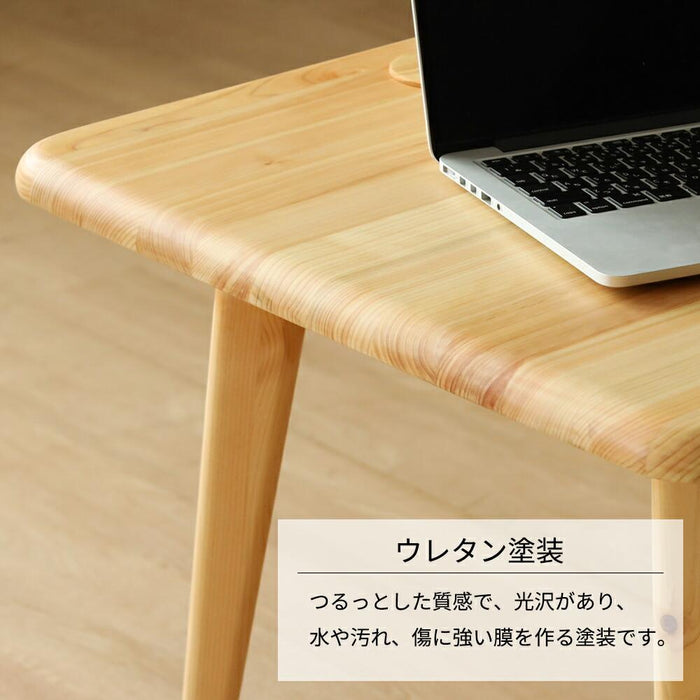 サイドテーブル おしゃれ 木製 幅 60 cm 高さ 55 cm コンパクト カフェ ナイトテーブル 正方形 丸脚 ローテーブル ミニ 小さい パソコン コーヒーテーブル ひのき ヒノキ 天然木 新生活 リビング ダイニング 送料無料