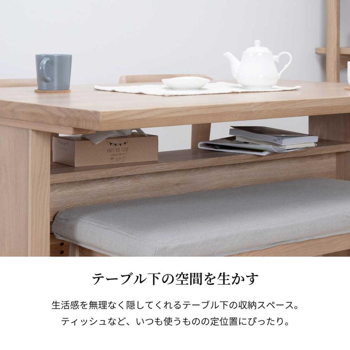 ダイニングセット 4人 幅120cm T字脚 突板 回転チェア4脚 ファブリック 北欧