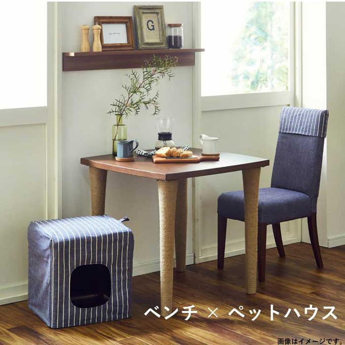 ダイニングチェア スツール チェア 木製 幅 42 cm ペット家具 ペット用品 新生活 コンパクト 天然木 組み立て クッション 来客 クッションカバー 買い替え 送料無料