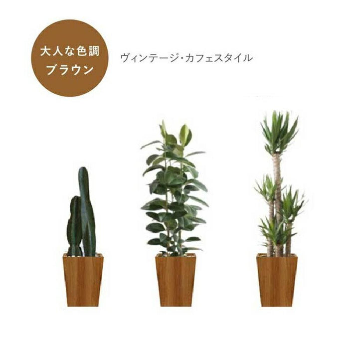 プランターカバー ウッドプランター 鉢カバー 木製 プランツ 植木鉢 ウッドボックス おうち時間 北欧 店舗用 おしゃれ カフェ ガーデニング オーク調 ウォールナット調 新生活 在宅 インテリア 送料無料