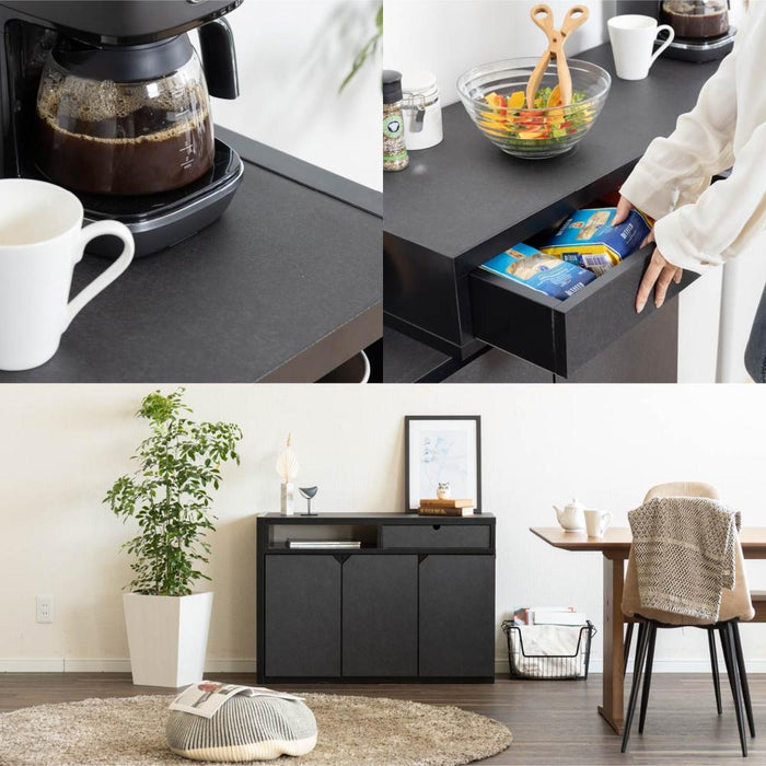 パソコンデスク 100cm 折りたたみ 伸長 伸縮 白 ホワイト 黒 ブラック 茶 ブラウン コーナー シンプル 引き出し 半完成品 一人暮らし 新生活 在宅 リモート 送料無料