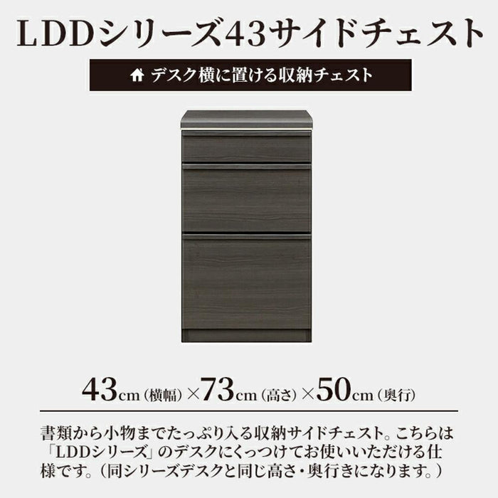 チェスト 収納 引き出し 幅 43 cm デスク 書斎 奥行き 50 A4ファイル 小物入れ 塩ビ 黒 ブラック 学習 コンパクト おしゃれ シンプル 新生活 北欧 リビング テレワーク 在宅 リモート 在宅勤務 収納 一年保証 オフィス 送料無料