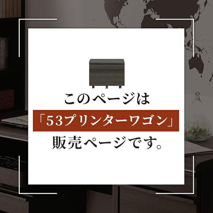 ワゴン キャスター付き 幅 53 cm プリンターワゴン 奥行き 44 収納 引き出し デスク 書斎 サイド 小物入れ 学習 コンパクト おしゃれ シンプル 新生活 北欧 リビング テレワーク 在宅 リモート 在宅勤務 一年保証 オフィス 送料無料
