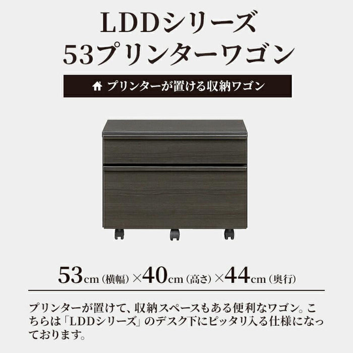 ワゴン キャスター付き 幅 53 cm プリンターワゴン 奥行き 44 収納 引き出し デスク 書斎 サイド 小物入れ 学習 コンパクト おしゃれ シンプル 新生活 北欧 リビング テレワーク 在宅 リモート 在宅勤務 一年保証 オフィス 送料無料